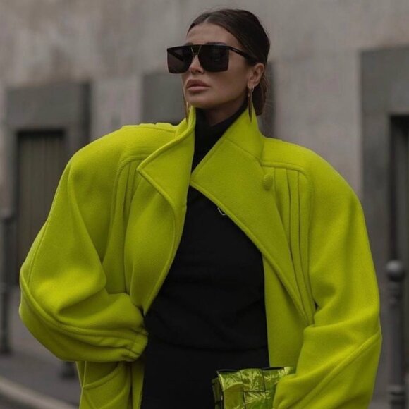 Saint Laurent SL537 PALACE 001 Sunglasses Black Shield Frame, Black Lenses - Picture 10 of 11